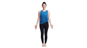 Mountain pose is the foundation of all standing poses and is used for a moment of awareness in between postures. Mountain Pose Tadasana