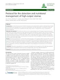 Pdf Protocol For The Detection And Nutritional Management
