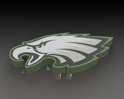 166 philadelphia eagles logo premium high res photos. Philadelphia Eagles Logo 3d Cad Model Library Grabcad