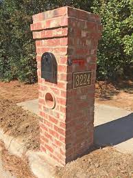 Usps mailbox regulations for in ground and surface mount post installation. Imagine Brick Mailboxes