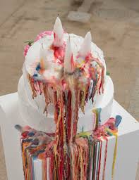 Addie wagenknecht will present two sculptures of elaborate wedding cakes that have somehow crashed upside down into the pedestals upon which they rest. Steve Turner Gallery Presents Extracting Abstracting Fabrik Magazine