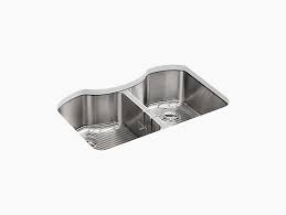 This umbra sink caddy, made from plastic and stainless steel, has a minimal look. Octave Double Equal Undermount Kitchen Sink K 3843 Kohler Kohler Canada