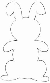 Dessins De Paques Modeles De Lapins Poules Et Poussins Gabarits A Decouper Dessin Paques Lapin De Paques A Imprimer Lapin De Paques