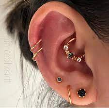 Fourearpiercings Body Jewelry Piercing Earings Piercings Cute Ear Piercings