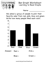 Bar Graph Worksheet Free Kindergarten Math Worksheet For Kids