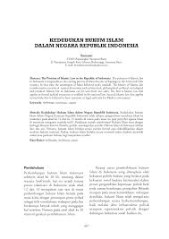 Eva dwiana minta restu buya kh nurvaif chaniago. Https Media Neliti Com Media Publications 57450 Id Kedudukan Hukum Islam Dalam Negara Repub Pdf