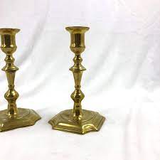 Rejuvenation is a classic american lighting and house parts general store for home improvement whose mission is to add real value to homes, buildings, and projects. Rare Queen Anne Brass Candlesticks For Sale At 1stdibs