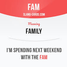 Fam Means Family Example I M Spending Next Weekend With The Fam Slang English Phrases English Idioms Learn English