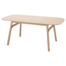 Voxlov Mesa De Comedor Bambu Claro 180x90 Cm Ikea Dining Table Light Ikea Dining Table Dining Table