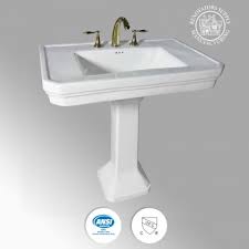 large pedestal bathroom sink white