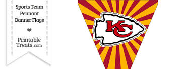 As you can see, there's no background. Kansas City Chiefs Pennant Banner Flag Printable Treats Com