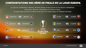 Marseille, bordeaux et rennes sont désormais fixés quant à l'identité de leurs futurs adversaires en phase de groupes de la ligue europa. Uefa Ligue Europa Besiktas Affrontera L Olympiakos En 1 8e De Finale