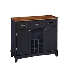Home Styles Furniture Black Buffet With Cottage Oak Wood Top 5100 0046 Bellacor In 2020 Home Styles Black Buffet Dining Room Storage