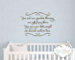 Pin By Elizabeth Cruz On Baby Nursery Nursery Wall Quotes Baby Nursery Wall Decals Newborn Quotes