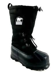 Sorel Glacier Nm1042 010 Extreme Snow Boots Black Boots Size
