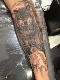 Tattoo Lobo Perna Panturrilha Tatuagem Lobo Tatuagem Tatuagens Existem muitos modelos de tatuagem de lobo nas costas. tattoo lobo perna panturrilha