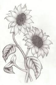 Bloemen Tekenen En Schilderen Zonnebloemen Zelfkunstmaken Nl Bloemen Tekenen Zonnebloem Tekening Bloemtekening