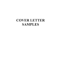 Employers often look for candidates with very specific skills. Cover Letter Samples Wharton Mba Career Management