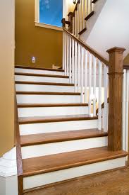 This stylish oak staircase comprises our cube handrail paired with square glass brackets and contrasting white risers and stringers. Distinctive Interiors The Perfect Accent To Any Home Oak Stairs Stair Remodel House Stairs