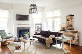 Cage Light Transforms The Room Mid Century Modern Farmhouse Modern Farmhouse Furniture Farm House Living Room Farmhouse Decor Living Room