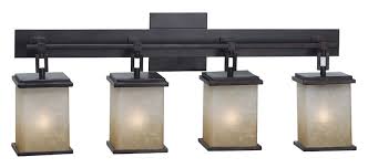 Kenroy Home 03375 Plateau Exterior 4 Lamp Oil Rubbed Bronze Bathroom Vanity Light Fixture Ken 03375