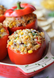 Quinoa Stuffed Bell Peppers Recipe Cheap Vegetarian Meals Stuffed Peppers Whole Food Recipes