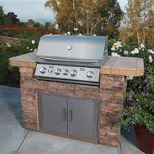 Pin By Terri Holley On Outdoor Barbecue In 2020 Outdoor Fridge Outdoor Kitchen Design Brick Bbq