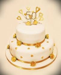 2 Tier 50th Wedding Anniversary Cakes Cake Design Ideas Wedding Anniversary Cakes 50th Wedding Anniversary Cakes Golden Wedding Anniversary Cake