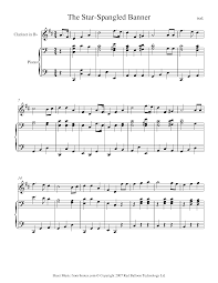 Click the image for more information or go directly to our page on lulu.com to purchase your own copy. Star Spangled Banner Sheet Music For Clarinet 8notes Com