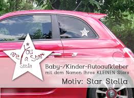 Autoaufkleber Stern Auto Sticker Fur Baby Kind Stella Heckscheibe Sticker Stickers Auto List