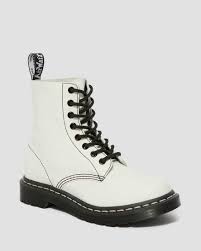 In general i recommend sizing down.5 with doc martens. 1460 Pascal Virginia Women S Black White Up Boots Dr Martens