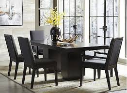 The Striking Profile Of The Bexley Collection Is An Intersection Of Texture Material And Sty Transitional Dining Room Sets Custom Dining Room Dining Room Sets
