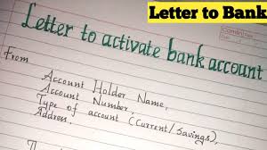 Please close the following account(s) listed below and send a check for the remaining balance(s)to my address. Letter To Activate Your Bank Account Activation Of Dormant Or Inactive Bank Account Letter Writing Youtube