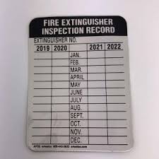 Sep 26, 2017 · if a company desires to use a monthly inspection frequency, a second color may be added. Plastic Monthly Inspection Tag Tenn Star Fire Safety