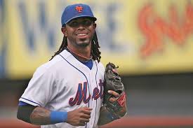 Hollywood famous heroes with names. Hd Wallpaper Men S White And Blue Mets Baseball Jersey Jose Reyes Toronto Blue Jays Wallpaper Flare