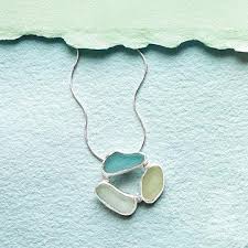 Shattered Glass Ceiling Necklace Empowering Women Sea Glass Necklace Recycled Glass Jewellery Silver Necklace Designs
