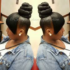 T O P K N O T B U N Topknotbun Icecreamtop Ninjabun Slay Shayesdvineper Black Ponytail Hairstyles Hairstyles With Bangs Braided Ponytail Hairstyles
