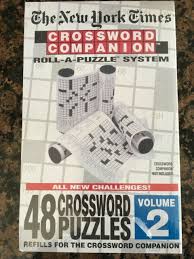 Maybe you would like to learn more about one of these? New York Times Crossword Companion 48 Crossword Puzzles On A Roll With Solutions Toys Games Puzzle Accessories