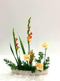 Gladiolus Ikebana Flower Arrangement Flower Arrangements Ikebana