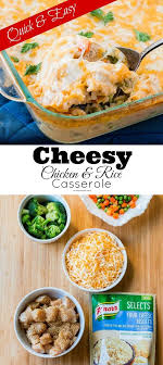 Cheesy Chicken And Rice Casserole Oh Sweet Basil Recipe Recipes Knorr Recipes Food
