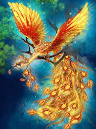 It is often called the chinese phoenix, but has only superficial similarities with the phoenix of greek. Crow S Soul 5d Diy Diamond Paintings Diamond Cross Embroidered Diamond Phoenix Bird Gold Feather Chinese Mythology 40x50cm Twelve S Grocery Store Amazon Ae Arts Crafts