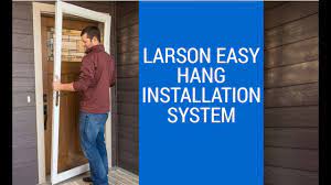 Now with the bracket screwed onto the storm door, open the door, pulled the cylinder out and lock it in place. How To Install A Larson Storm Door Youtube