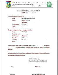 Surat keterangan aktif mengajar paud al amin. Contoh Surat Keterangan Aktif Mengajar Paud