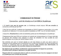 Ce mardi, direction la guadeloupe, où habite depuis 1 an et demi jérémy, ce stéphanois de 24 ans. Prefet De Guadeloupe Auf Twitter Point De Situation En Guadeloupe Ce Lundi 4 Mai 152 Cas Confirmes Coronavirus Par Test Pcr Sans Nouveau Cas Toujours 5 Patients Hospitalises En Reanimation Au Chug