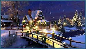 White Christmas 3d Screensaver And Animated Wallpaper Download Free Christmas Screen Savers Animated Christmas Wallpaper Christmas Pictures