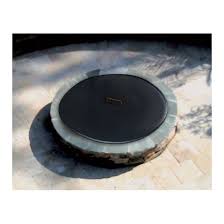 Galvanized steel fire pit rings & grates. 48 Inch Round Metal Fire Pit Cover In Black Finish