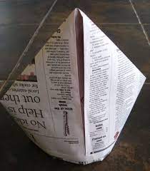 How To Make A Paper Hat Perfect For Parties Paper Hat Newspaper Hat Bishop Hat