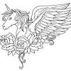 They are printable unicorn coloring pages for kids. 1