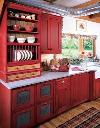 versatile and bold: red kitchen designs