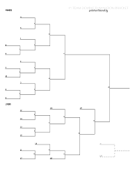 11 team printable double elimination bracket printerfriendly